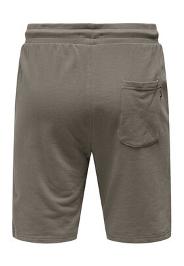Only & Sons Szorty sportowe Neil 22015623 Zielony Regular Fit. Kolor: zielony. Materiał: bawełna. Styl: sportowy