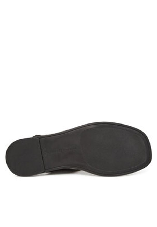 TOMMY HILFIGER - Tommy Hilfiger Sandały Color Block Thong Flat Sandal FW0FW08883 Czarny. Kolor: czarny. Materiał: skóra