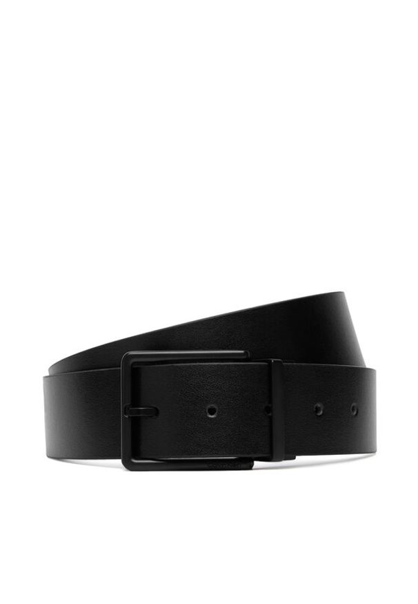 Calvin Klein Pasek Męski Warmth Buckle Smooth 40Mm Adj/Re LV04D7118G Czarny. Kolor: czarny. Materiał: skóra