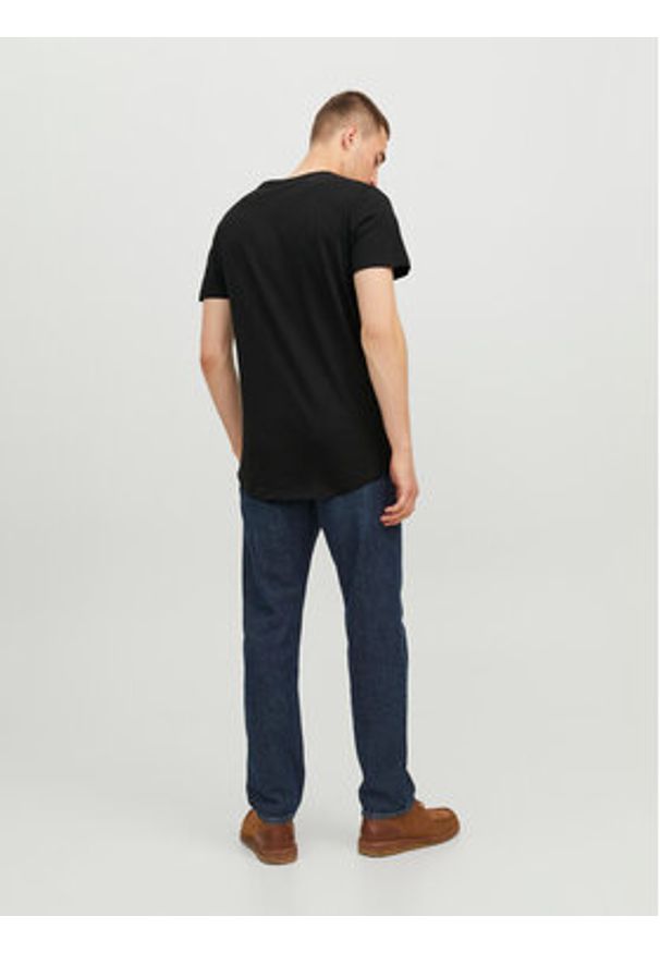 Jack & Jones - Jack&Jones T-Shirt Noa 12113648 Czarny Long Line Fit. Kolor: czarny. Materiał: bawełna