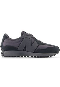 Buty dziecięce New Balance GS327BMP – czarne. Okazja: na co dzień. Kolor: czarny. Materiał: guma. Szerokość cholewki: normalna #1