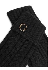 Guess Rękawiczki Damskie AW5382 POL02 Czarny. Kolor: czarny. Materiał: akryl, materiał