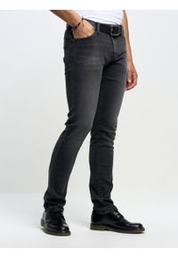 Big-Star - Spodnie jeans męskie dopasowane Martin 953. Okazja: na co dzień. Kolor: czarny. Styl: casual, elegancki #1