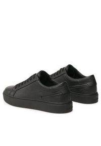 Calvin Klein Sneakersy Low Top Lace Up HM0HM01019 Czarny. Kolor: czarny. Materiał: skóra