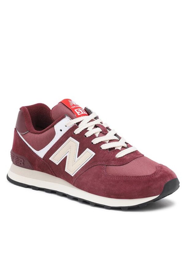 Sneakersy New Balance. Kolor: czerwony. Materiał: materiał. Model: New Balance 574