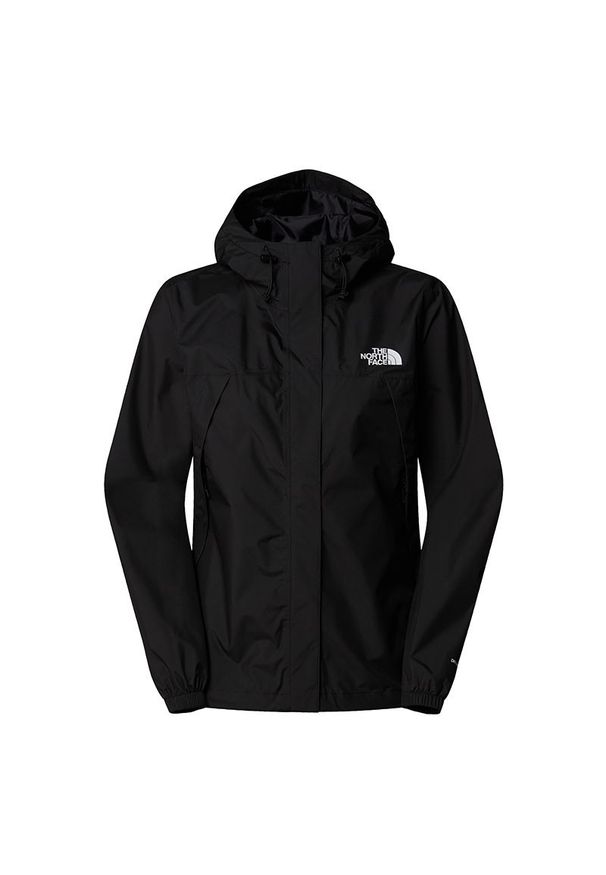 Kurtka The North Face Antora Rain Jacket 0A8BKDJK31 - czarna. Typ kołnierza: kaptur. Kolor: czarny. Materiał: poliester, materiał. Styl: sportowy, klasyczny