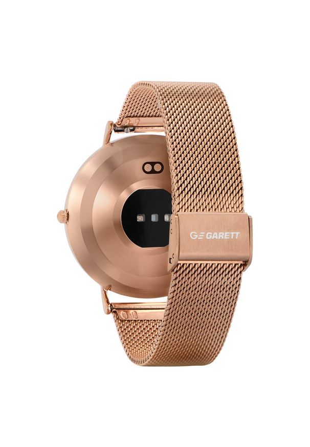 GARETT - Garett Verona złoty stalowy. Rodzaj zegarka: smartwatch. Kolor: złoty, wielokolorowy, szary. Styl: sportowy, biznesowy, elegancki