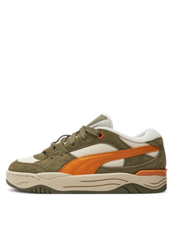 Puma Sneakersy 180 Texture 397313 02 Khaki. Kolor: brązowy. Materiał: skóra, zamsz