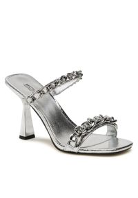 Klapki MICHAEL Michael Kors Clara Sandal 40S3CLHS1M Silver. Kolor: srebrny. Materiał: skóra
