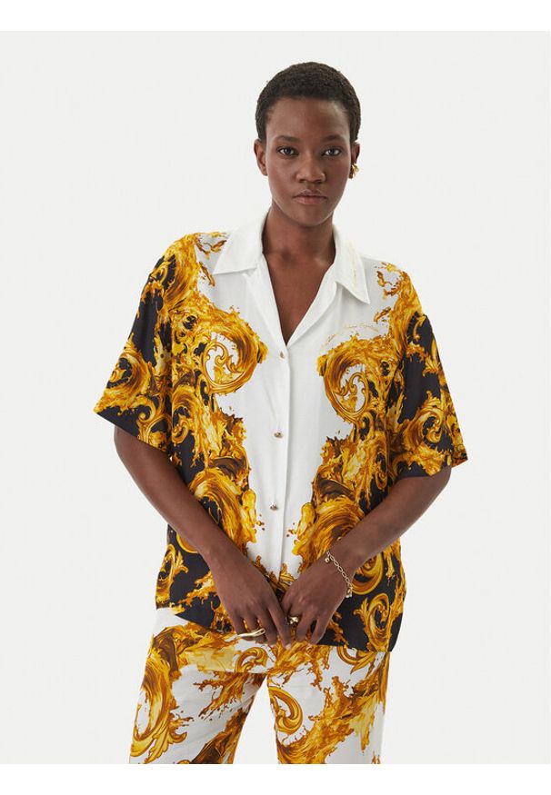 Versace Jeans Couture Koszula 80HAL2P9 NS832 Kolorowy Regular Fit. Materiał: wiskoza. Wzór: kolorowy