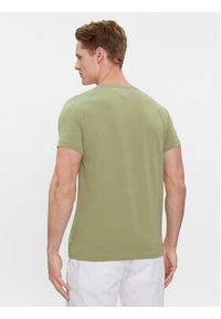 TOMMY HILFIGER - Tommy Hilfiger T-Shirt Stretch Slim Fit Tee MW0MW10800 Zielony Slim Fit. Kolor: zielony. Materiał: bawełna #4