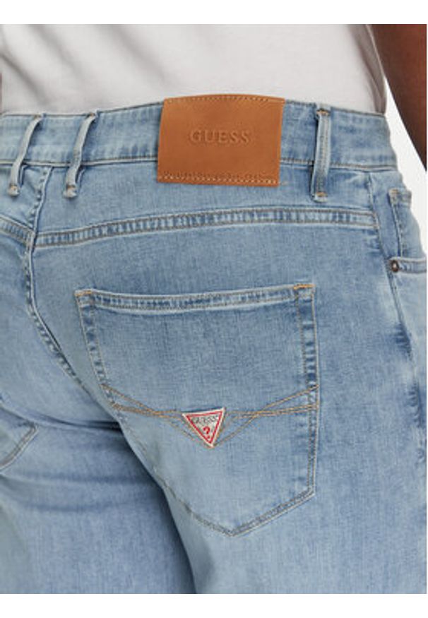 Guess Jeansy M5GAN2 D5MZ3 Niebieski Slim Fit. Kolor: niebieski