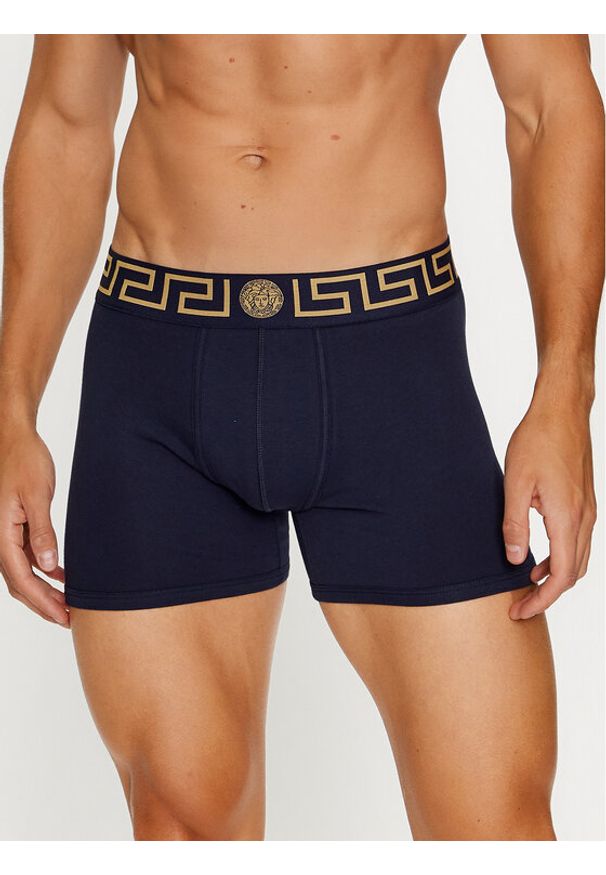 VERSACE - Bokserki Versace. Kolor: niebieski