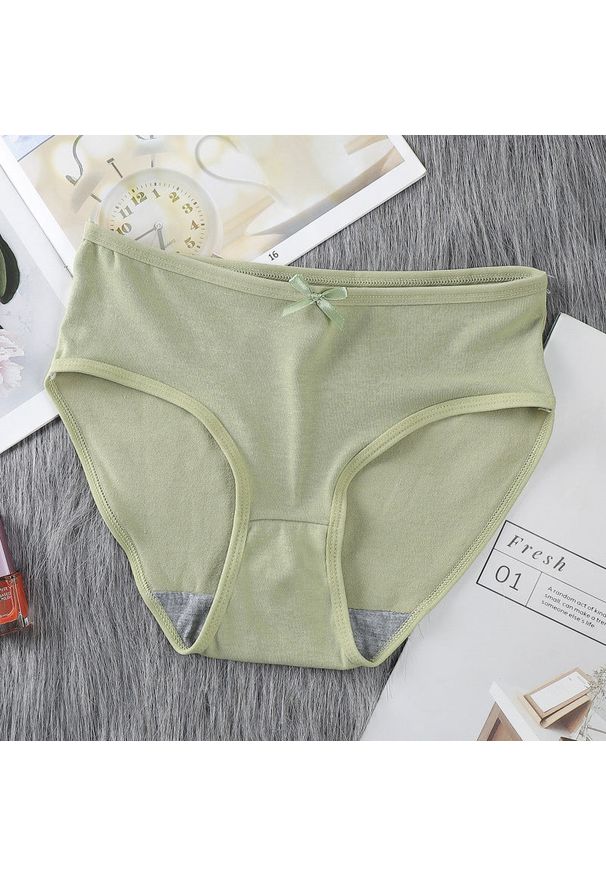 Intica - Figi dziewczęce o średnim stanie z elastycznymi bokami Tomiko. Kolor: zielony. Materiał: materiał