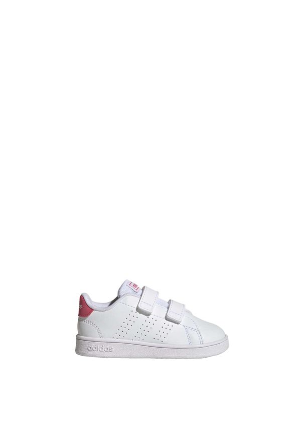 Adidas - Advantage Lifestyle Court Two Hook-and-Loop Shoes. Kolor: biały, wielokolorowy, różowy, czarny. Materiał: materiał. Model: Adidas Advantage