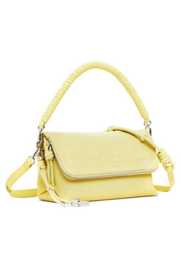 Desigual Torebka 25SAXPBB Żółty. Kolor: żółty. Materiał: skórzane