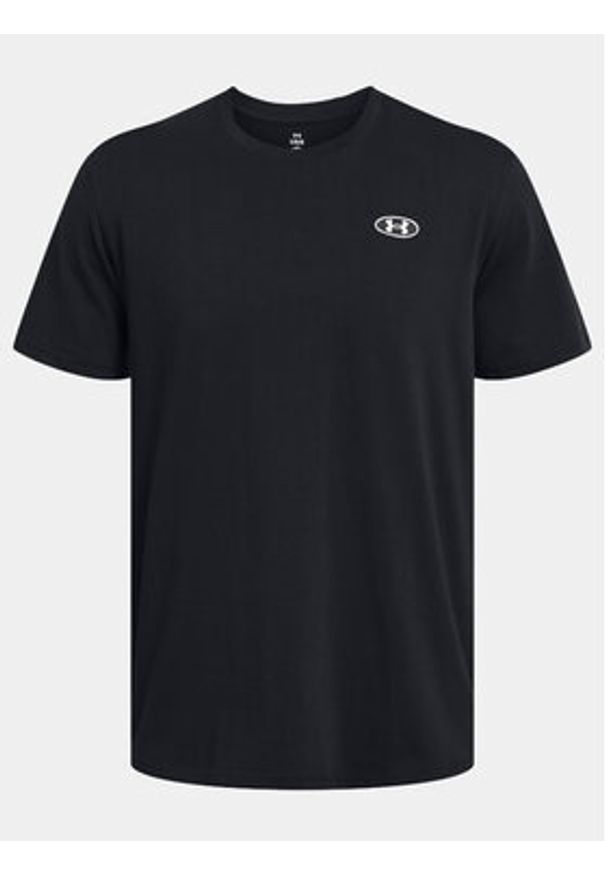 Under Armour T-Shirt Ua Hw Lc Patch Ss 1382902-001 Czarny Loose Fit. Kolor: czarny. Materiał: syntetyk