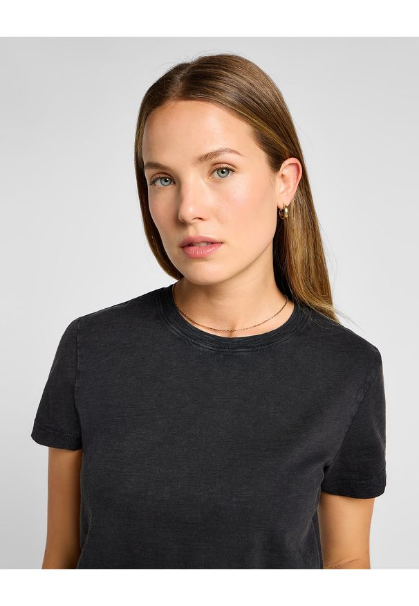 Lee - DAMSKA KOSZULKA LEE PERFECT TEE UNIONALL BLACK 112355164