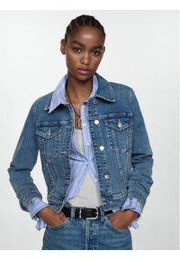 mango - Mango Kurtka jeansowa Vicky 77050276 Niebieski Regular Fit. Kolor: niebieski. Materiał: bawełna #1
