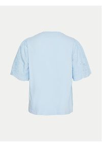 YAS T-Shirt Lex 26033890 Błękitny Regular Fit. Kolor: niebieski. Materiał: bawełna #4