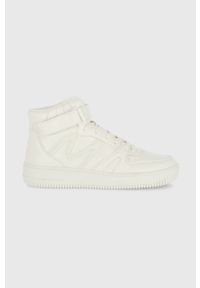 MEXX - Mexx buty Sneaker Mid Jally kolor biały. Nosek buta: okrągły. Zapięcie: rzepy. Kolor: biały. Materiał: guma