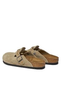 Birkenstock Klapki Boston 1026694 Brązowy. Kolor: brązowy. Materiał: skóra