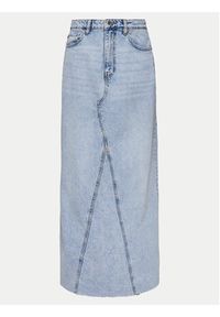 Gina Tricot Spódnica jeansowa 21426 Niebieski Regular Fit. Kolor: niebieski. Materiał: bawełna #10