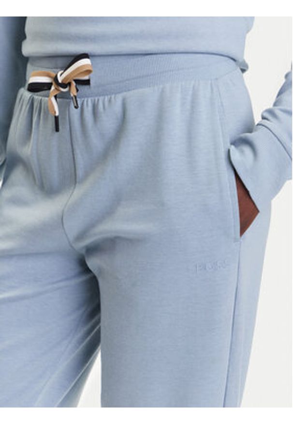 BOSS Spodnie dresowe CP Stripe 50524759 Błękitny Regular Fit. Kolor: niebieski. Materiał: bawełna