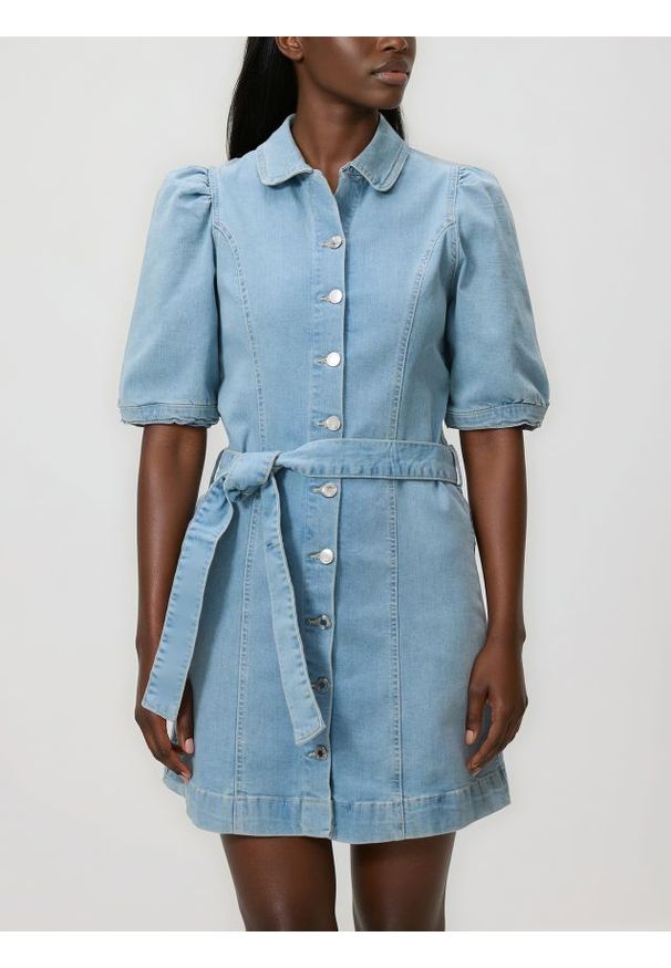 Reserved - Jeansowa sukienka - niebieski. Kolor: niebieski. Materiał: jeans