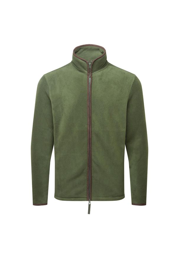 PREMIER - Męska Bluza Polarowa Artisan. Kolor: zielony. Materiał: polar. Sezon: zima