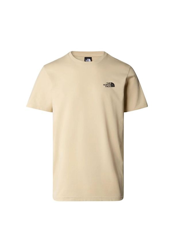 Koszulka sportowa męska The North Face Simple Dome. Kolor: beżowy. Długość rękawa: krótki rękaw. Długość: krótkie
