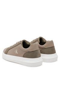 Calvin Klein Jeans Sneakersy Chunky Cupsole Mg Canvas YM0YM01219 Brązowy. Kolor: brązowy. Materiał: materiał #5