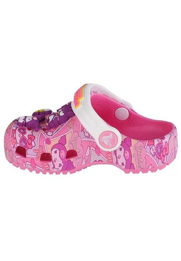 Buty do chodzenia niemowlęce Crocs Hello Kitty And Friends Classic Clog. Kolor: różowy. Materiał: materiał, syntetyk. Wzór: motyw z bajki