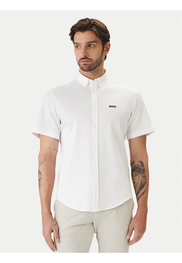 BOSS Koszula ST Motion 50555951 Biały Regular Fit. Kolor: biały. Materiał: bawełna