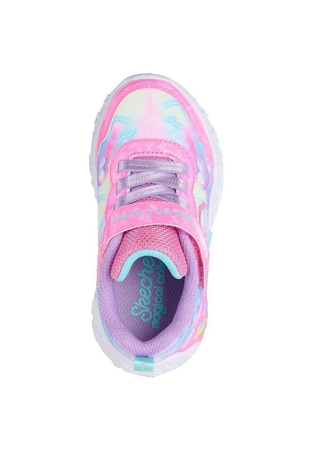 skechers - Buty sportowe dla dzieci Skechers S Lights unicorn Charmer lil. Okazja: na co dzień. Kolor: różowy. Materiał: materiał