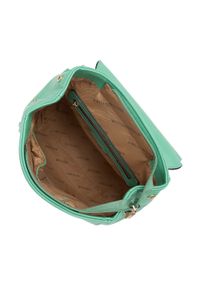 Wittchen - Damski plecak z kółkiem na klapie. Kolor: zielony. Materiał: skóra ekologiczna. Wzór: paski, kolorowy. Styl: etno, casual, elegancki #3