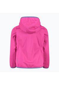 Kurtka softshell dziecięca CMP Fix Hood. Kolor: różowy. Materiał: softshell