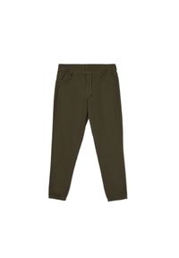Cropp - Ciemnozielone joggery - Khaki. Kolor: brązowy. Materiał: materiał, bawełna, włókno, elastan. Styl: klasyczny #1