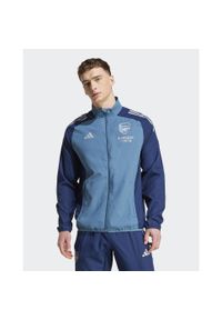 Adidas - Kurtka dresowa Prematch Arsenal 2025/26. Kolor: niebieski. Materiał: dresówka. Sport: piłka nożna #2