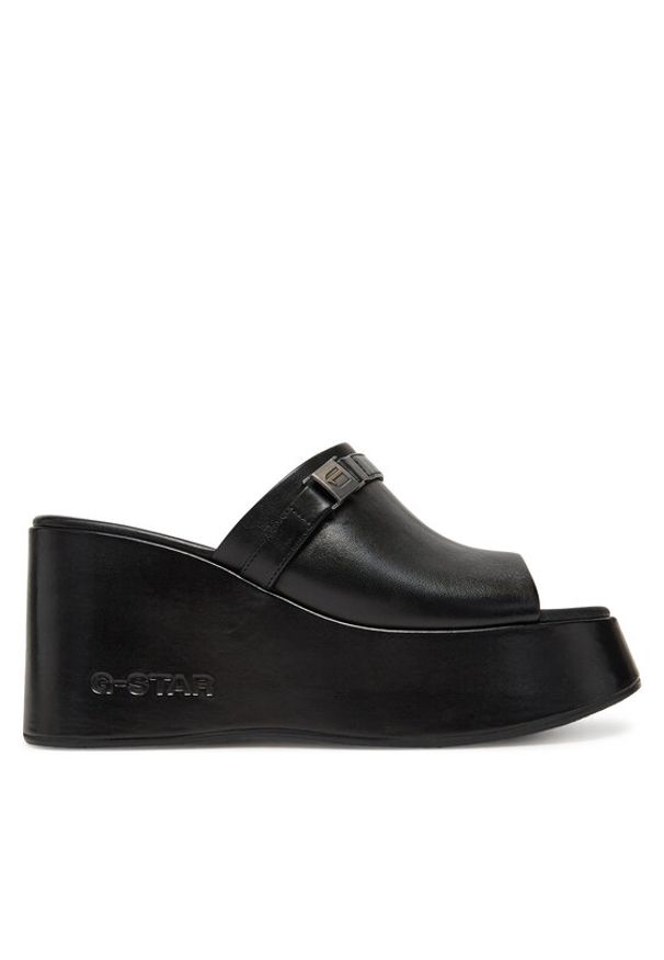 G-Star RAW - G-Star Raw Klapki GHADA-118924 Czarny. Kolor: czarny. Materiał: skóra