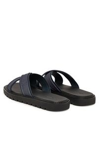 Calvin Klein Klapki Sq Molded Sandal Xcross Wb HM0HM02101 Granatowy. Kolor: niebieski. Materiał: materiał #3