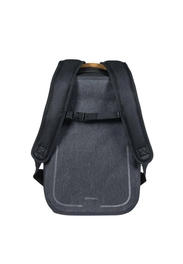 BASIL - Plecak Rowerowy Urban Dry Backpack 18 Litrów 27 X 16 X 45 Cm - Szary. Kolor: wielokolorowy, czarny, szary. Styl: casual