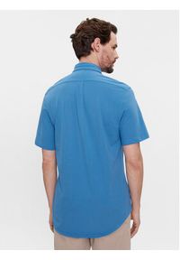 Polo Ralph Lauren Koszula 710798291016 Niebieski Slim Fit. Typ kołnierza: polo. Kolor: niebieski. Materiał: bawełna #4