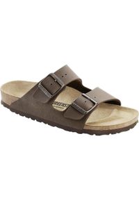 Kapcie Birkenstock Arizona Mocca Dorosłych. Zapięcie: bez zapięcia. Kolor: brązowy. Materiał: skóra, syntetyk, materiał. Szerokość cholewki: normalna. Sport: turystyka piesza