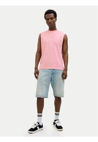 Jack & Jones - Jack&Jones Tank top Vesterbro 12250430 Różowy Oversize. Kolor: różowy. Materiał: bawełna #5