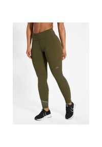 NewLine - Legginsy damskie Newline Chicago. Kolor: brązowy, zielony, wielokolorowy