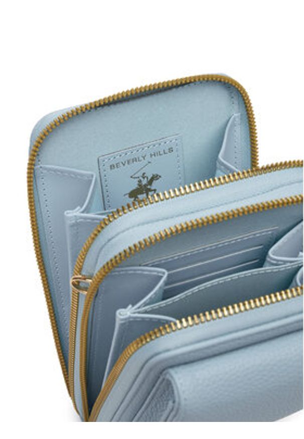 Beverly Hills Polo Club Torebka BHPC-L-006-07 Niebieski. Kolor: niebieski. Materiał: skórzane