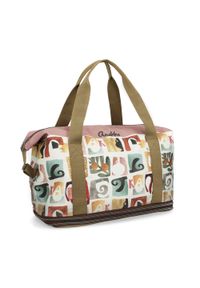 Torba podróżna damska Anekke, wykonana z materiału tekstylnego z dekoracyjnym nadrukiem pojemna, 42578-001. Materiał: materiał. Wzór: nadruk. Styl: casual #9