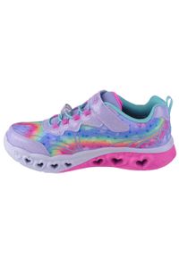 skechers - Buty sportowe Sneakersy dziewczęce, Skechers Flutter Heart Lights-Groovy Swirl. Kolor: różowy. Model: Skechers Sport. Sport: turystyka piesza