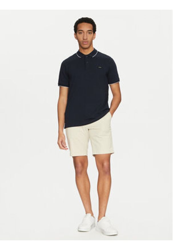 Calvin Klein Polo K10K112751 Granatowy Regular Fit. Typ kołnierza: polo. Kolor: niebieski. Materiał: bawełna